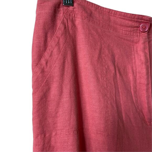 Napa Valley Linen Blend Pink High Rise Capri Pants‎ S 12 (2549) - Picture 3 of 8